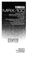 Yamaha MRX-100 - Owners Manual 
